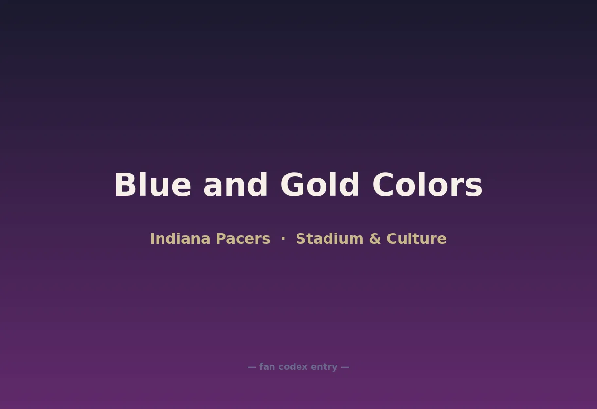 Blue and Gold Colors