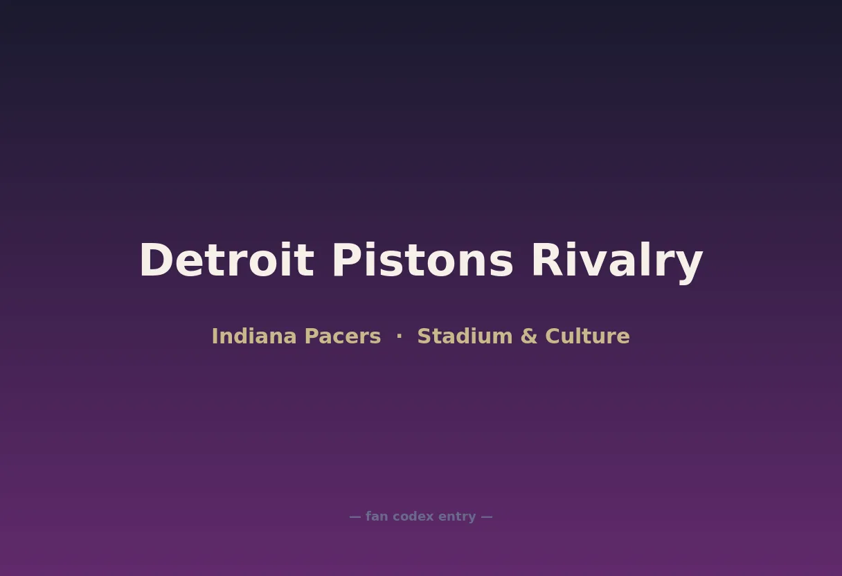 Detroit Pistons Rivalry