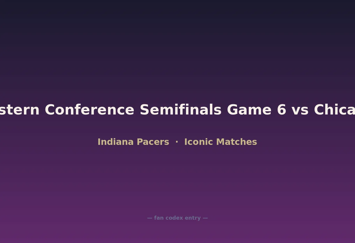 1995 Eastern Conference Semifinals Game 6 vs Chicago Bulls
