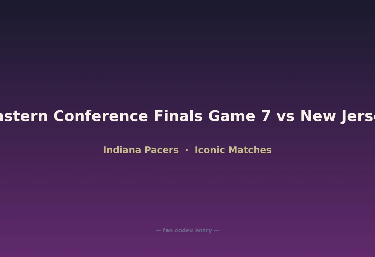 2000 Eastern Conference Finals Game 7 vs New Jersey Nets